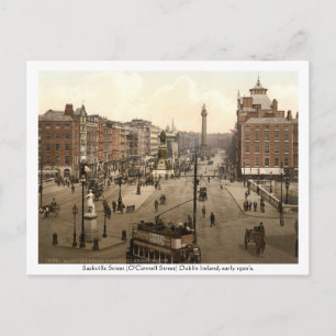 Vintage Irland, Sackville Street Dublin Postkarte