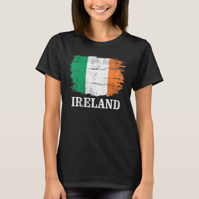 Vintage Irlandflagge   T-Shirt (Vorderseite)