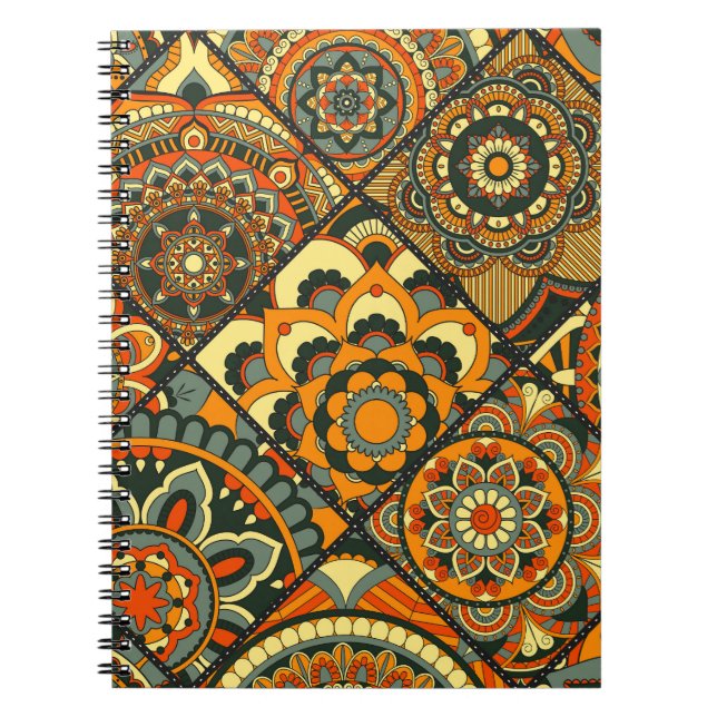 Vintage islamische Motive, dekorativ nahtlos. Notizblock (Vorderseite)