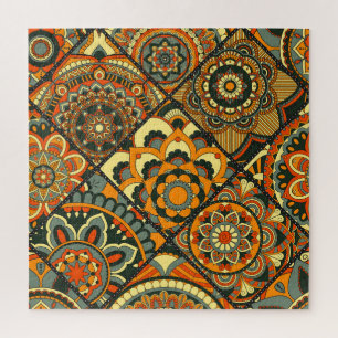 Vintage islamische Motive, dekorativ nahtlos. Puzzle