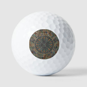 Vintage-islamisches geometrisches Mandala & floral Golfball