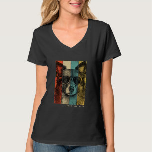 Vintage-Isländischer-Schäferhund-Hund-Mama-Papa-Ki T-Shirt