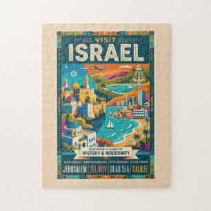 Vintage-Israel-Reiseplakat Puzzle
