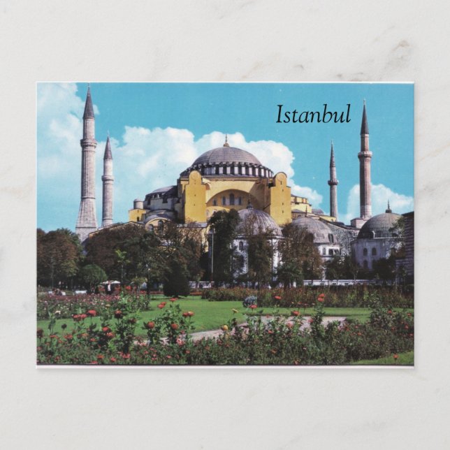 Vintage Istanbul postcard design Postkarte (Vorderseite)