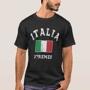 Vintage Italia Firenze Italienisches Souvenir Flor T-Shirt