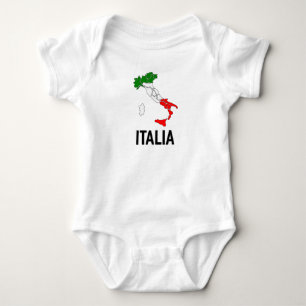 Vintage Italia Italienische Flagge Italien Italian Baby Strampler