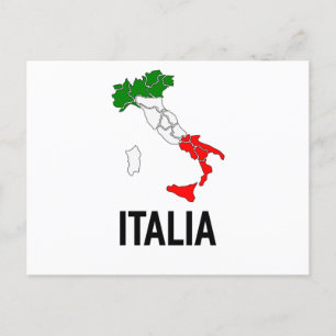 Vintage Italia Italienische Flagge Italien Italian Postkarte