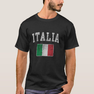 Vintage Italia Italienische Flagge Italien Italian T-Shirt