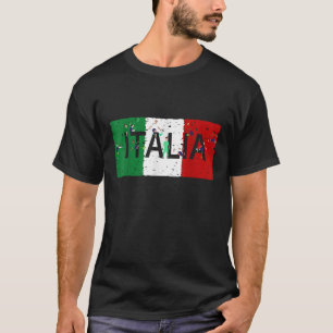 Vintage Italia Italienisches Flagge-Shirt Italien T-Shirt