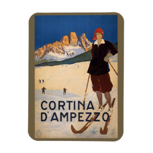 Vintage Italien Alpen Italien Magnet