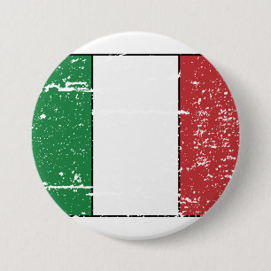 Vintage Italien-Flagge Button