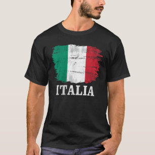 Vintage-Italien-Flagge für Italien Italienisch Ita T-Shirt