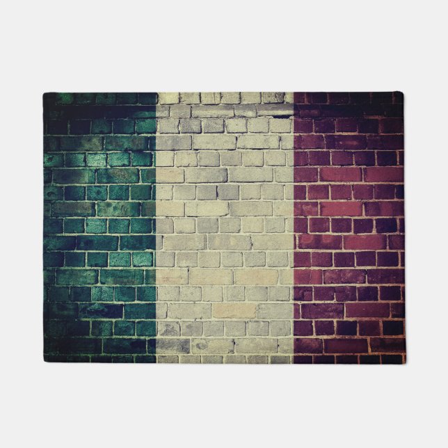 Vintage Italien-Flagge Fußmatte (Vorderseite)