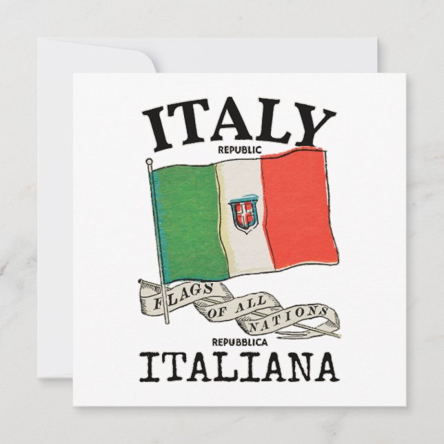 Vintage Italien Landesflagge (Vorderseite)