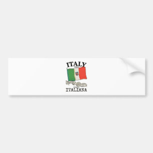 Vintage Italien Landesflagge Autoaufkleber