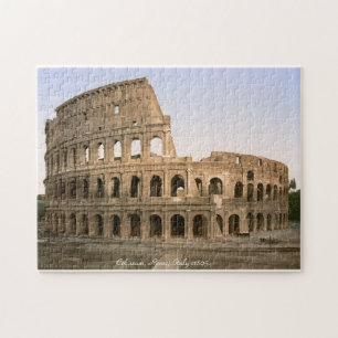 Vintage-Italien-Puzzle, 1895 Kolosseum, Rom Puzzle