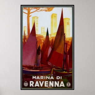 Vintage - Italien, Ravenna - Italien Poster