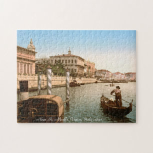 Vintage Italien-, St.-Kennzeichen- u. Puzzle