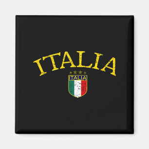 Vintage-Italien T-Shirt für Fußball Magnet
