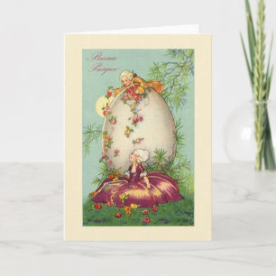 Vintage Italiener Buona Pasqua Ostern Karte