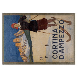 Vintage italienische Alpenschneidplatten Schneidebrett