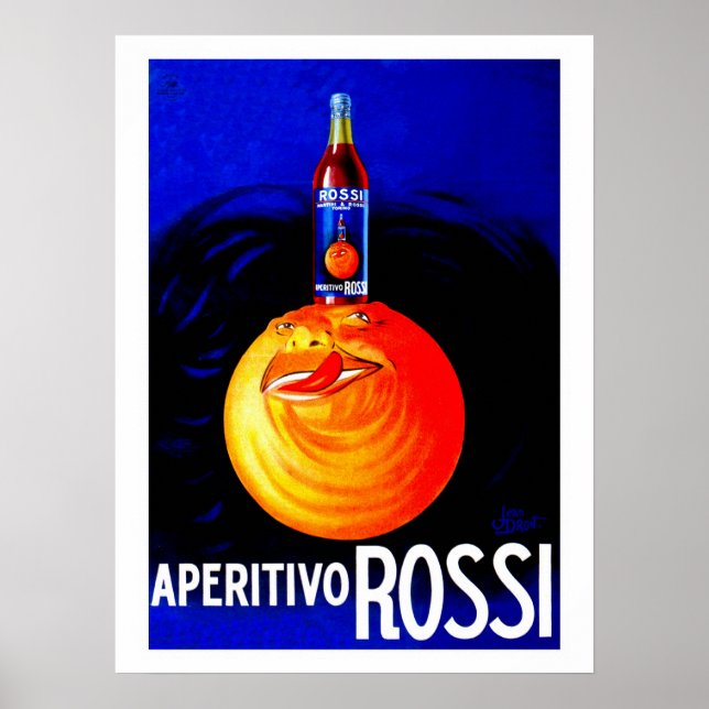 Vintage italienische Aperitivwerbung Poster (Vorne)
