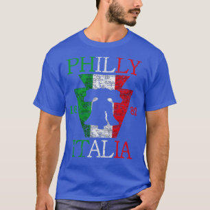 Vintage italienische Flag Liberty Bell Philly Fan  T-Shirt
