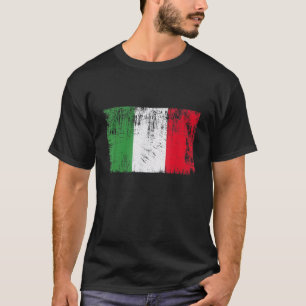 Vintage italienische Flagge Cool Italienische Flag T-Shirt