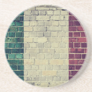 Vintage italienische Flagge Untersetzer