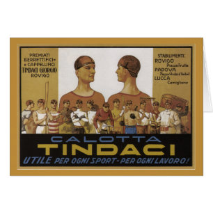 Vintage italienische Hut-Anzeige