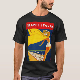 Vintage italienische Küste Reise Italia Tourismusw T-Shirt