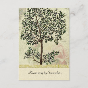 Vintage italienische Myrte Tree uAwg mit Umschlag RSVP Karte