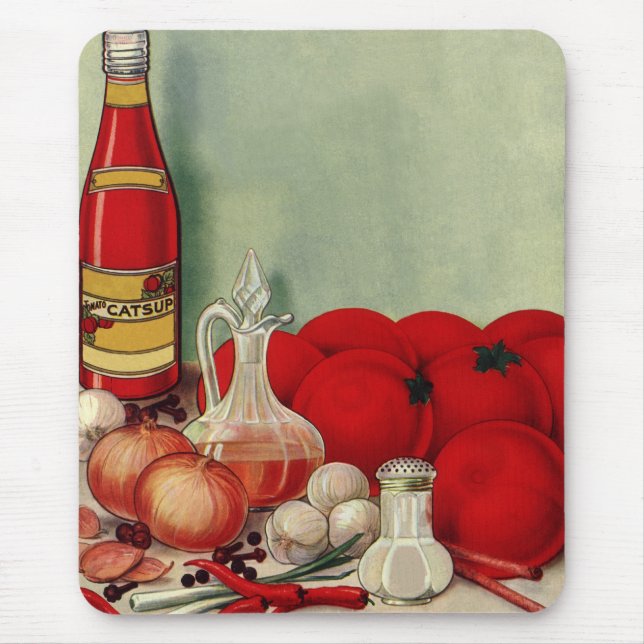 Vintage italienische Paprikaschoten Food Tomato On Mousepad (Vorne)
