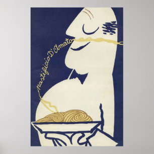Vintage italienische Pasta Poster