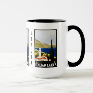Vintage Italienische Seen Italien individuelle Tas Tasse