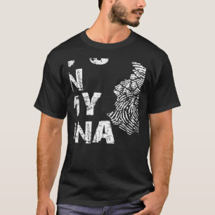Vintage It's In My DNA Afghanistan Umrisskarte Afg T-Shirt