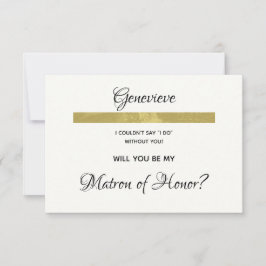 Vintage Ivory Luxury Will You Be My Maid of Honor Einladung