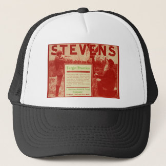 Vintage J Stevens Feuerwaffen Roter Waffenwerbung Truckerkappe