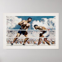 Vintage Jack Dempsey vs Jess Willard 1919 Poster