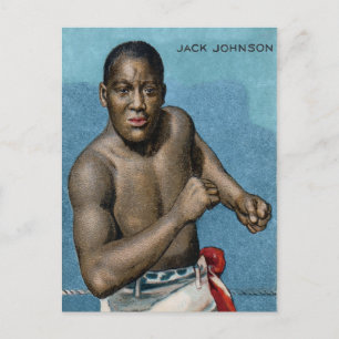 Vintage Jack Johnson Postkarte