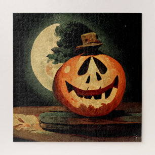 Vintage-Jack-o'-Lantern-Halloween-Puzzle Puzzle