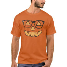 Vintage-Jack-O-Lantern-mit-Brille-T-Shirt