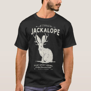 Vintage Jackalope, Geistertier, Mythische Kreatur T-Shirt