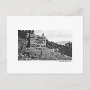 Vintage Jackson Hole Postkarte