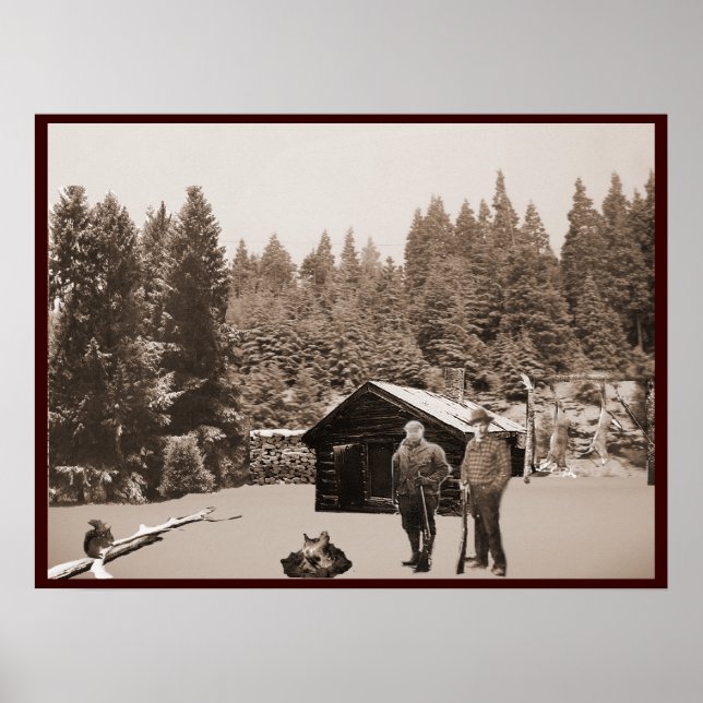 Vintage Jagd Poster (Vorne)