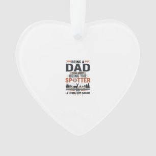 Vintage-Jagd-Shirt-Design für Väter Ornament