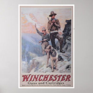 Vintage-Jagdposter Western Sports Art Print Poster