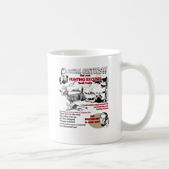 Vintage Jägerentschuldigungen Tasse (Rechts)