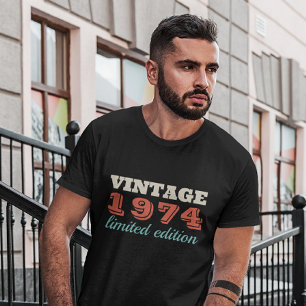 Vintage-Jahres-Geburtstag für Männer nach Maß T-Shirt