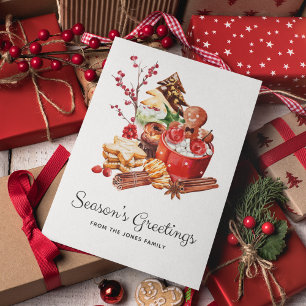 Vintage Jahresgrüße Lebkuchen Weihnachten